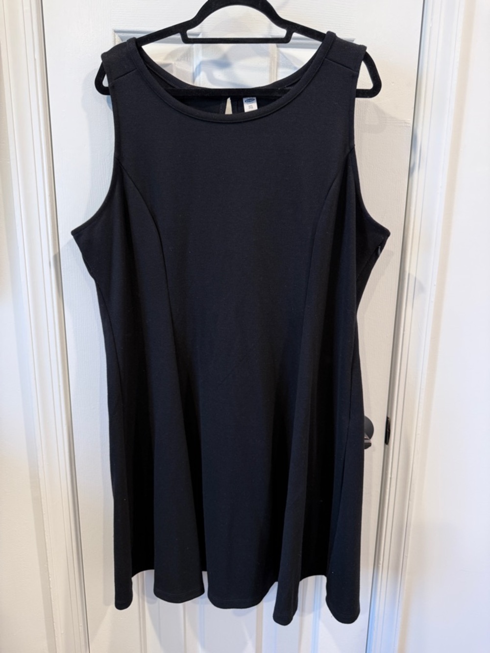 Black Sleeveless thick heavy A-Line Dress